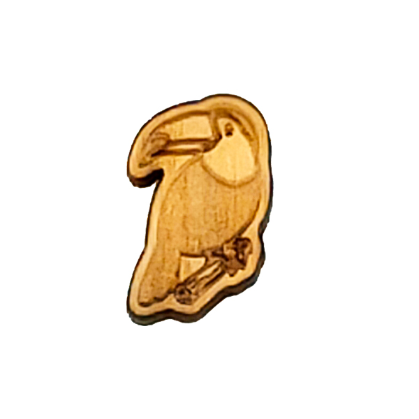 原木口罩磁扣-大嘴鳥